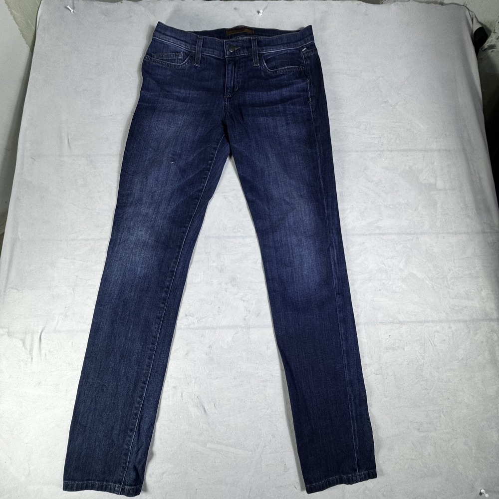 Joe's Womens Straight Fit Jeans Dark Blue Stretch Cigarette Narrow Anabella 28